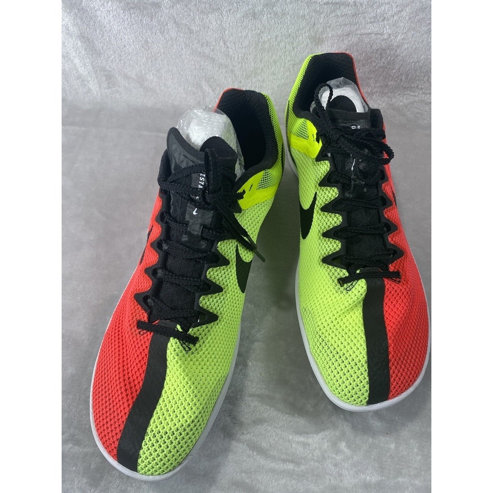 Nike Zoom Rival Volt Running Shoes Mens‎ 11.5 Red Distance Track Field Spikes